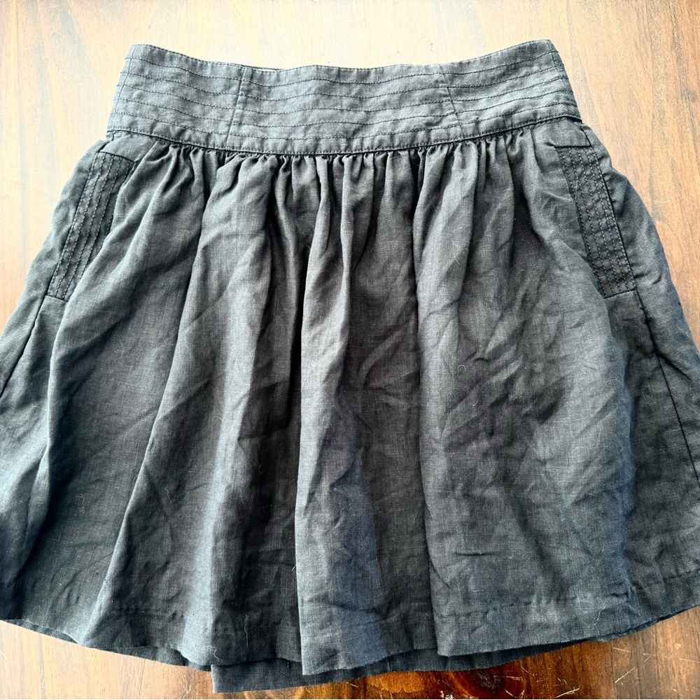 Banana Republic Heritage Black Linen Skirt